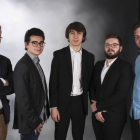 Mario Allende, economista, Tino Delgado, empresario, Sergio Chamorro, agricultor, Miguel Andrés, ingeniero informático y Matthew García, experto en relaciones internacionales, son los universitarios leoneses ganadores de Spin Up.
