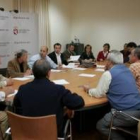 Los alcaldes afectados por la línea de alta tensión se reunieron ayer con técnicos de la Diputación