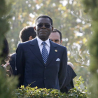 El presidente de Guinea Ecuatorial, Teodoro Obiang, en una visita a España en el 2006.