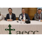 Marisa Alija, Francisco Campanario, Serafín de Abajo Olea y Francisco Jorquera fueron ayer los ponentes de las charlas. RAMIRO