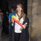 María Franco el día de su graduación en la Universidad de Glasgow.