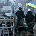 Batalla urbana en Kiev.