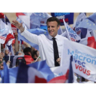 Mitin de Macron en Marsella. GUILLAUME HORCAJUELO