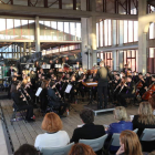 El Museo del Ferrocarril fue el escenario perfecto para la Banda Ciudad de Ponferrada. L. DE LA MATA