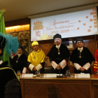 El consejero de Educación, Juan José Mateos y el rector Hermida, en el centro, presidieron el acto