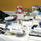 Parte del material incautado tras la detención de los cuatro presuntos etarras.