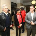 Rodríguez y Fernández apoyaron al alcalde José Manuel Sánchez (derecha) en los juzgados.