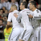 La alineación de inicio de Benzema, Bale y Cristiano empieza a estar en la cuerda floja. BALLESTEROS
