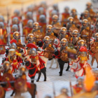 Parte del diorama de 35 metros cuadrados que recrea, a escala ‘click’, la vida en una urbe romana. No falta el ejército de legionarios, ni los símbolos del poder del Imperio, ni el ágora, el senado o un anfitetro