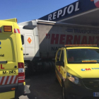 Fallece un varón de 72 años atropellado por un camión en una gasolinera de Casarrubuelos.