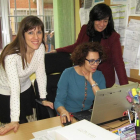 Irene Aguado, Mª Luisa García y Teresa Fernández (directora)