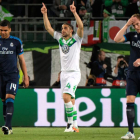 El Real Madrid prácticamente no inquietó al Wolfsburgo durante todo el partido. PETER STEFFEN