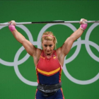 Lydia Valentín, camino de la medalla de bronce.