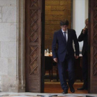Carles Puigdemont, en el Palau de la Generalitat.