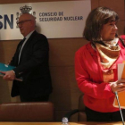 Consejeros del CSN durante la presentación del dictamen sobre la prórroga de actividad de la central nuclear de Santa María de Garoña.