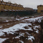 Obras de instalación de la línea de evacuación, en una imagen de archivo.