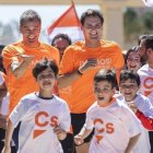 Toni Cantó y Albert Rivera, en la carrera ciudadana en Valencia.