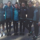 Las integrantes del Eneicat RBH Global en el GP de Valencia. ENEICAT