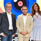 Los presentadores de 'Gran Hermano 17' en Tele 5: Jordi González, Jorge Javier Vázquez y Lara Álvarez.