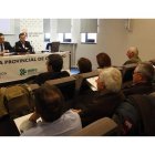 El vicepresidente de la Diputación, Martínez Barazón, en la clausura de las jornadas.
