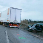 Vehículos involucrados en el accidente del domingo en la N-340.