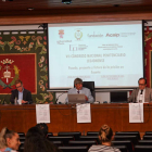 Llamas, Tarodo, García Marín, Santocildes y García-Conlledo, en la inauguración. MIGUEL F.B.