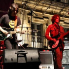 El grupo leonés Los Platillos Volantes en un concierto.
