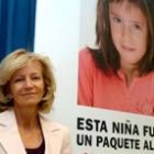 Elena Salgado, durante la presentación de una nueva campaña contra el tabaco