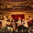 Foto de familia de los participantes de la segunda semifinal de los monólogos. ADELANTO BAÑEZANO