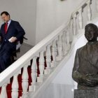 Rajoy, durante la visita que realizó al Parlamento andaluz