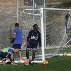 Entrenamiento de ayer de la Deportiva