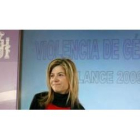La ministra de Igualdad, Bibiana Aído, ofreció en rueda de prensa el balance de Violencia de Género