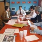 El futuro portavoz de la ejecutiva provincial del PSOE en la reunión de la ejecutiva regional