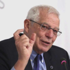 El ministro de Asuntos Exteriores, Josep Borrell, este lunes en Madrid.