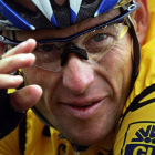 Lance Armstrong, la edición de 2004 de la ronda gala, vestido de amarillo.