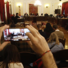 Pedro Muñoz, durante su declaración ante el juez. RAMIRO