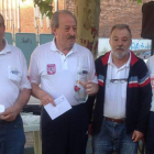 Los tres primeros clasificados junto a Pedro Gutiérrez.