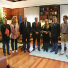 El presidente de la Junta de Castilla y León, Juan Vicente Herrera, firma el Plan de Dinamización Económica de los Municipios Mineros 2016-2020 con responsables de Cecale, UGT y CCOO