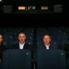Epigmenio Rodríguez (segundo por la izquierda), junto a sus colaboradores de la película