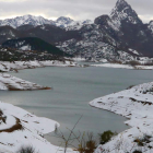 Imagen de la cola del pantano de Riaño tomada el pasado 29 de noviembre. RAMIRO