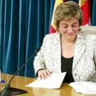 La portavoz de la Junta, Maria Jesús Ruiz, compareció ante los medios tras el Consejo de Gobierno