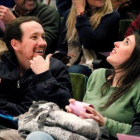 Pablo Iglesias y la portavoz en el Congreso, Irene Montero, el pasado 7 de abril.