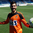 El portero de la Ponferradina, Roberto Santamaría.