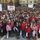 Los alumnos de la capital leonesa también se sumaron a los actos por la no violencia