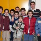 Formación del equipo de categoría alevín del Virgen Blanca