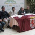 Los miembros de la comarcal en la rueda de prensa.