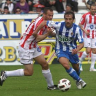 Saizar, en el partido ante el Girona en El Toralín.