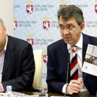 El diputado de Turismo, Genaro Martínez,  y Juan Martínez Majo, en la presentación.