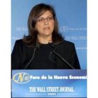 La ministra María Antonia Trujillo, ayer, en el Forum Nueva Economía