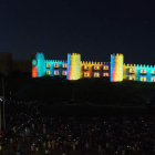 La muralla de Ávila con un multitudinario espectáculo de luz y sonido en agosto. RAÚL SANCHIDRIÁN